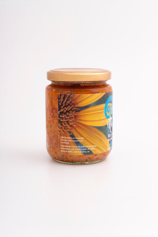 Rillette de pollo al vino blanco 250g