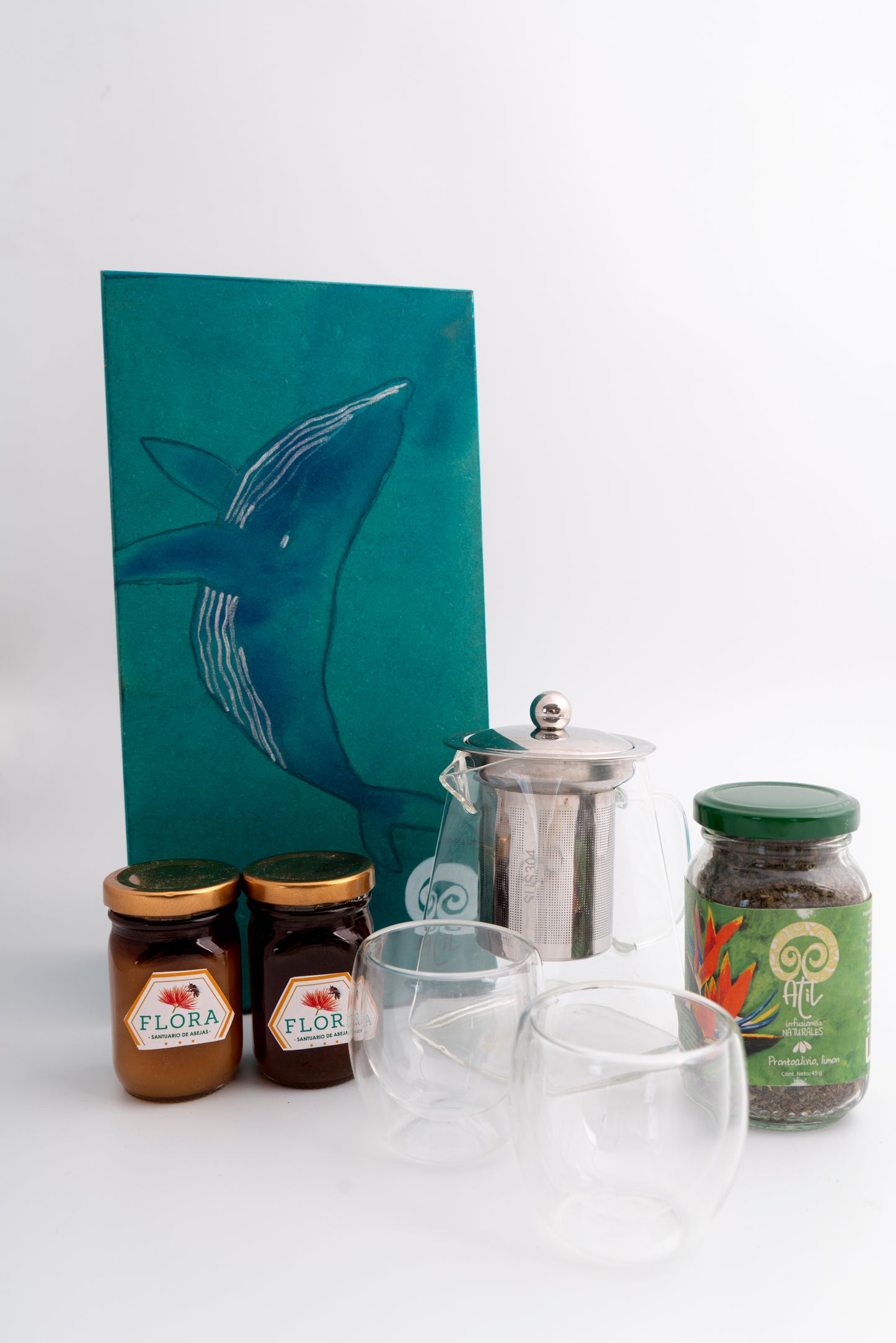 Kit tetera, infusión, miel